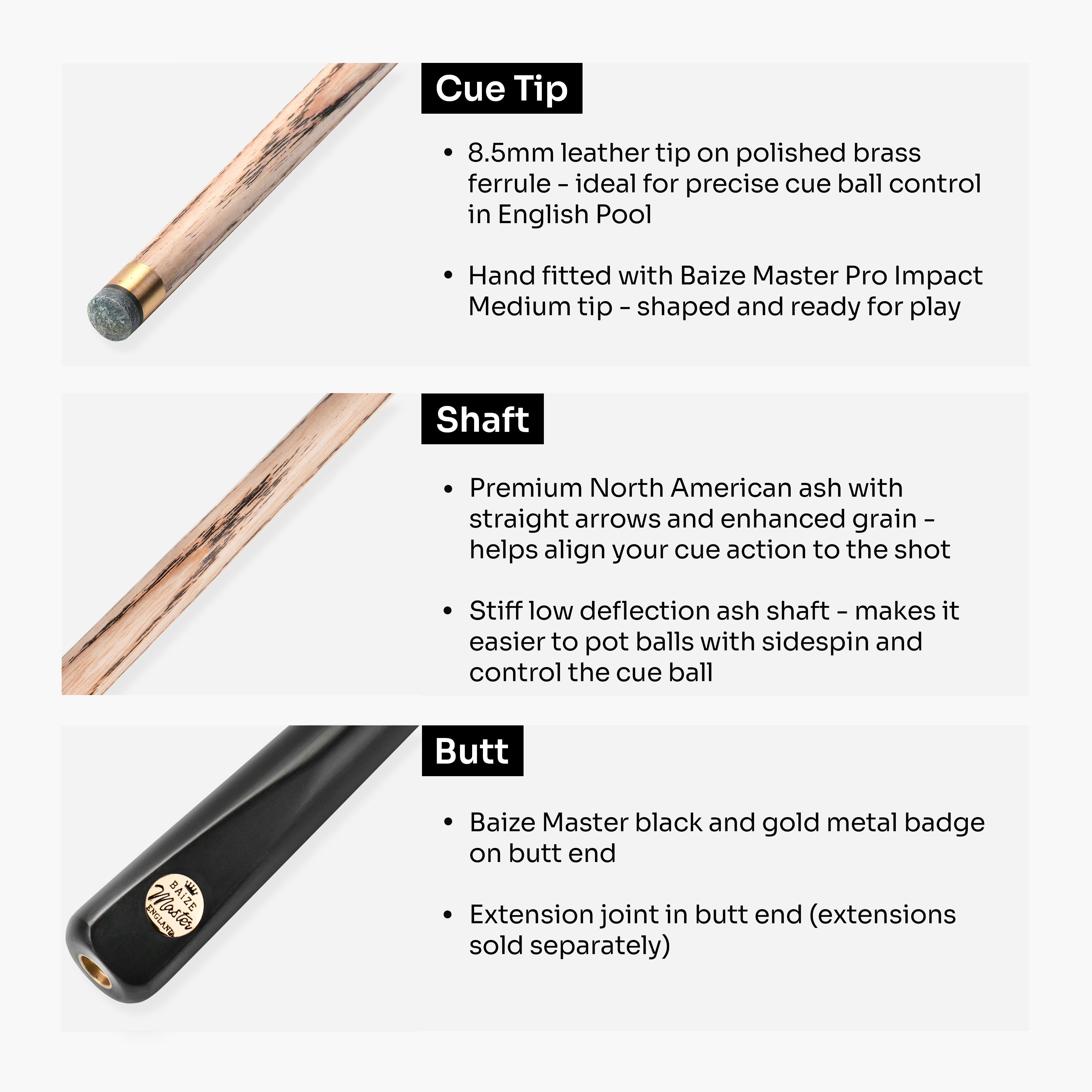 Baize Master Raven Marksman cue and case set Cue + Case