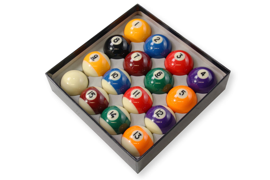 Premium grade 50.8mm spots and stripes pool balls Cue + Case