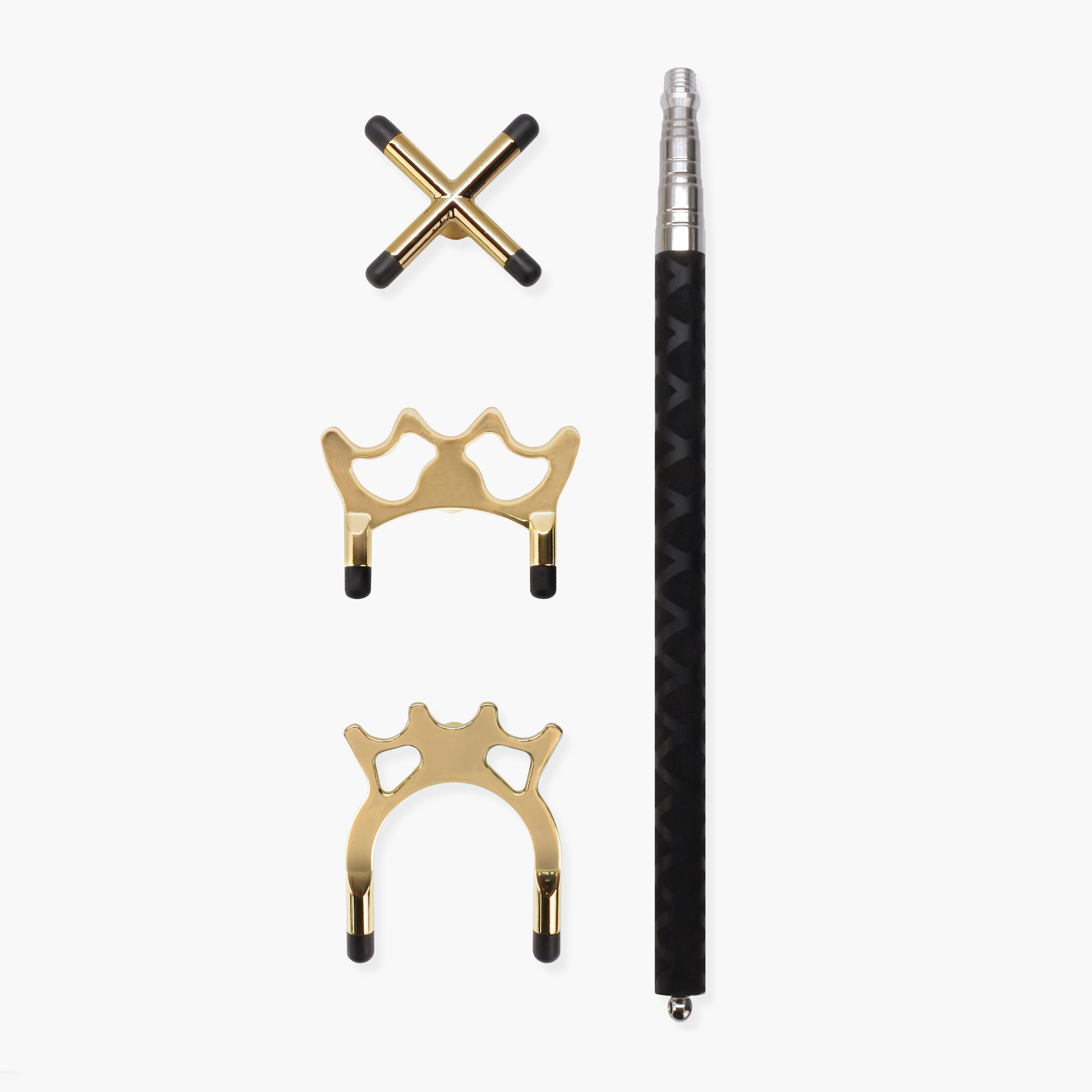 Telescopic extension rest with three rest heads Cue + Case