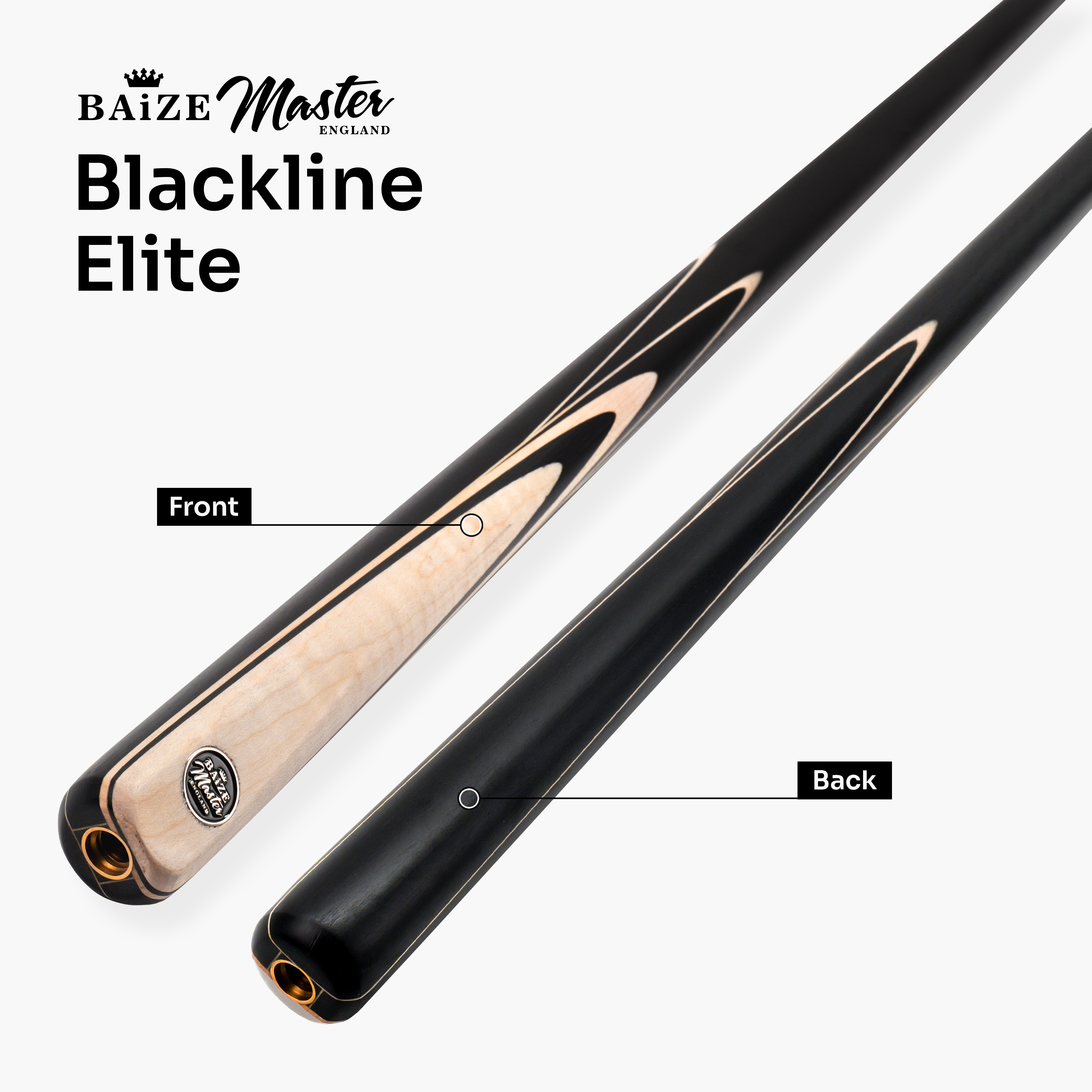 Baize Master Blackline Elite cue and case set Cue + Case