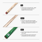 PRO147 Trident 57-inch one-piece cue Cue + Case