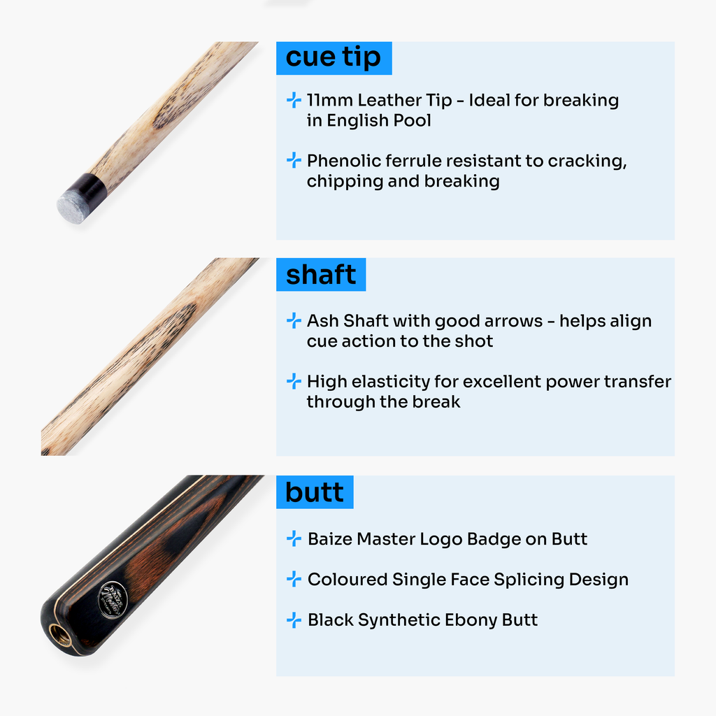 Baize Master Copper Crusher 57-inch pool break cue Cue + Case