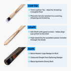 Baize Master Copper Crusher 57-inch pool break cue Cue + Case