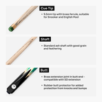 PRO147 Lancet 3/4 cue and case set