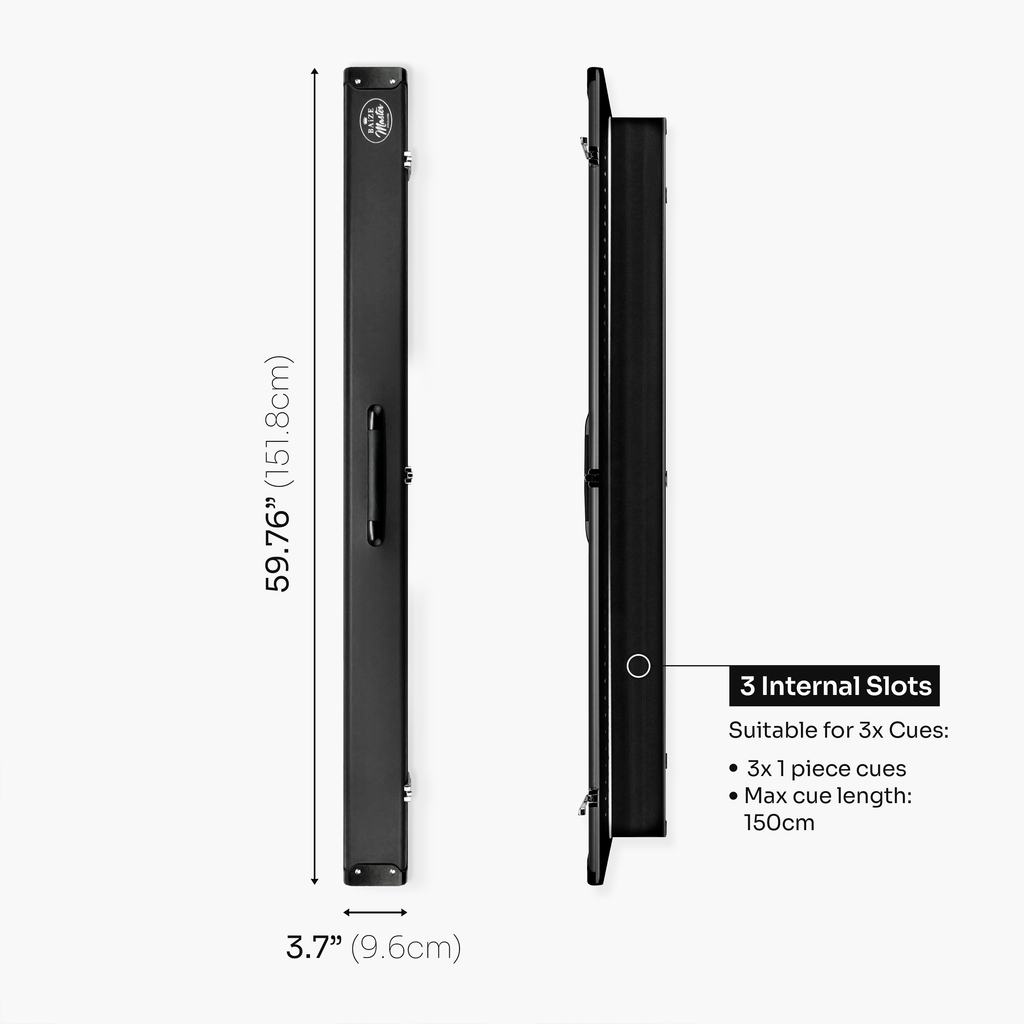 Baize Master Summit 3-slot one-piece cue case Cue + Case