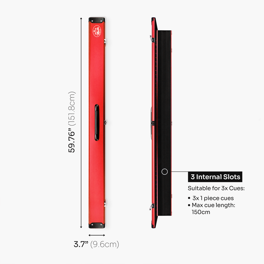 Baize Master Summit 3-slot one-piece cue case Cue + Case
