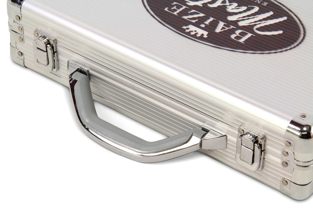 Baize Master silver snooker ball case - 22 balls Cue + Case