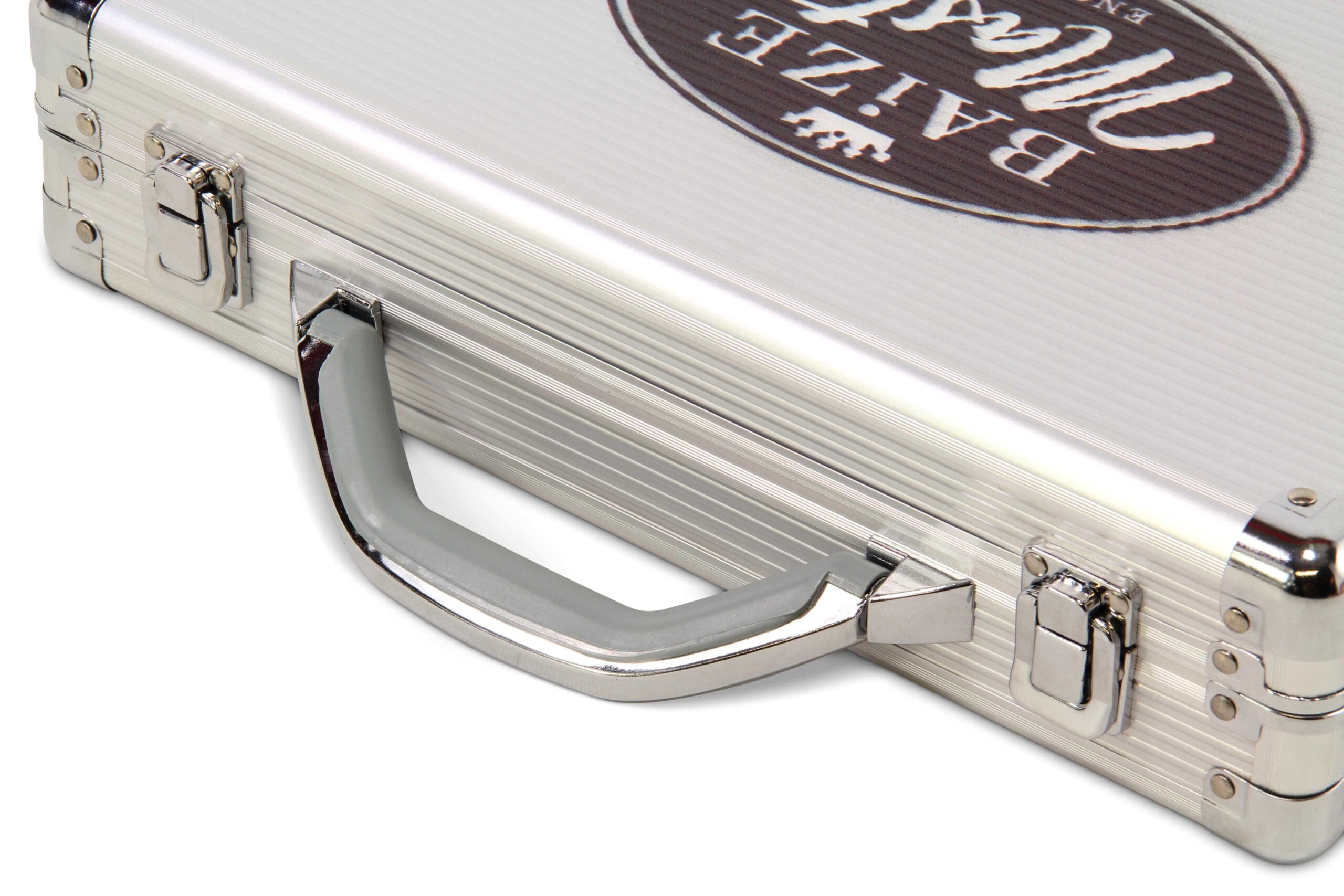 Baize Master silver snooker ball case - 22 balls Cue + Case