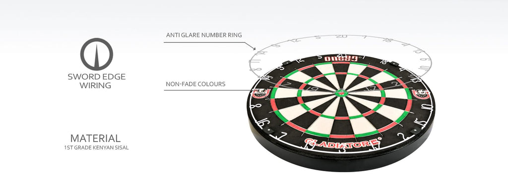 One80 Gladiator 3+ Dartboard GW Darts
