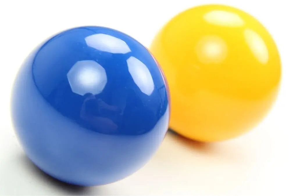 Aramith Premier blue and yellow 2-inch pool balls Cue + Case