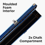 Baize Master Pro Line blue 3/4 cue case Cue + Case