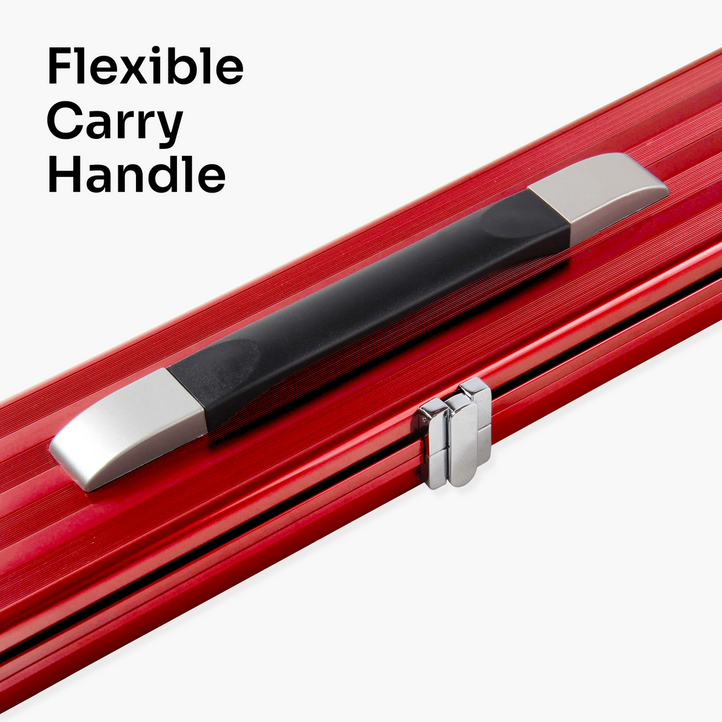 Baize Master Pro Line wide red 3/4 cue case Cue + Case