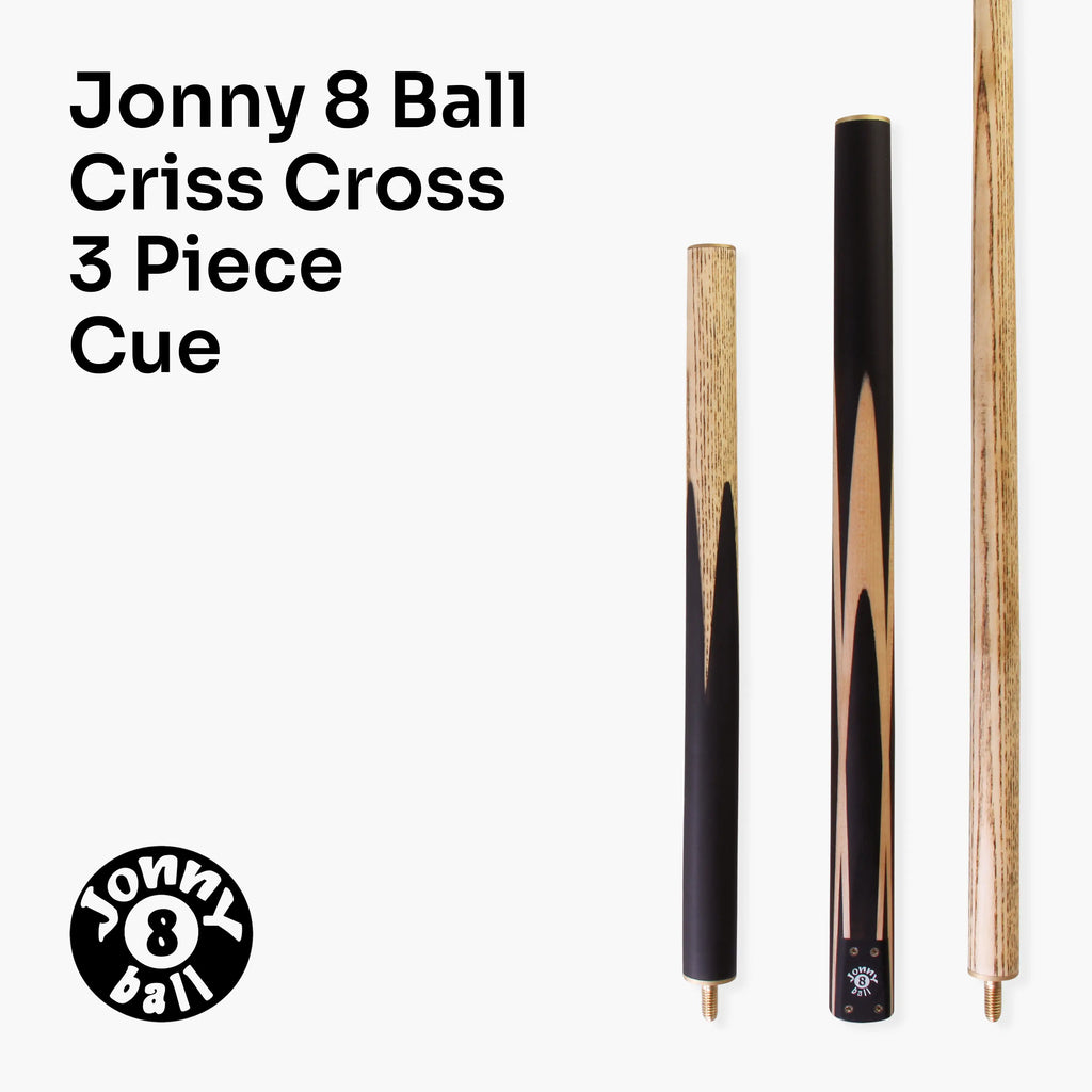 Jonny 8 Ball adjustable 57-inch 3-piece cue and hard case Cue + Case