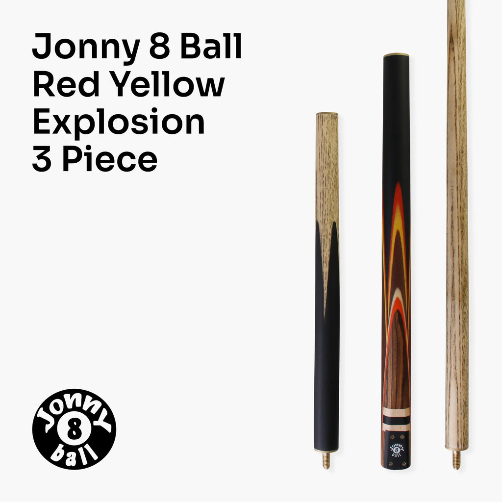 Jonny 8 Ball adjustable 57-inch 3-piece cue and hard case Cue + Case
