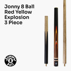 Jonny 8 Ball adjustable 57-inch 3-piece cue and hard case Cue + Case