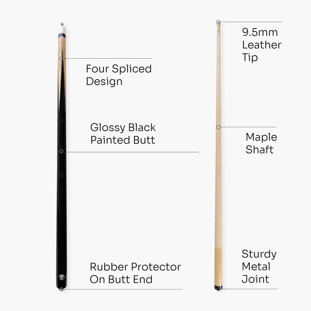 Jonny 8 Ball 57-inch pub-style 2-piece cue Cue + Case