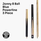 Jonny 8 Ball adjustable 57-inch 3-piece cue and hard case Cue + Case