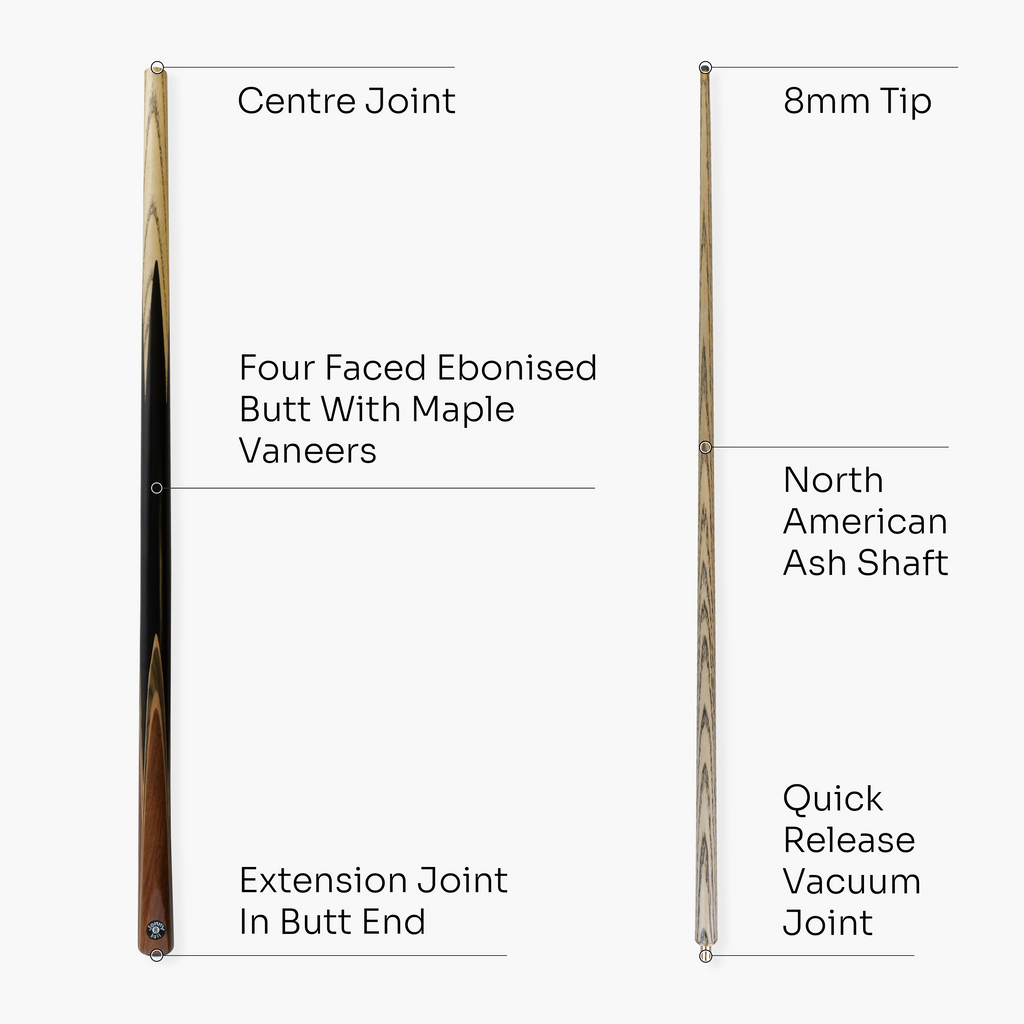 Jonny 8 Ball Vista 57-inch 2-piece pool cue Cue + Case