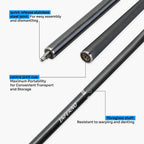 Jonny 8 Ball Inferno 2-piece graphite cue Cue + Case