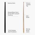 Jonny 8 Ball Metallic E-Series 48-inch junior cue and soft case Cue + Case