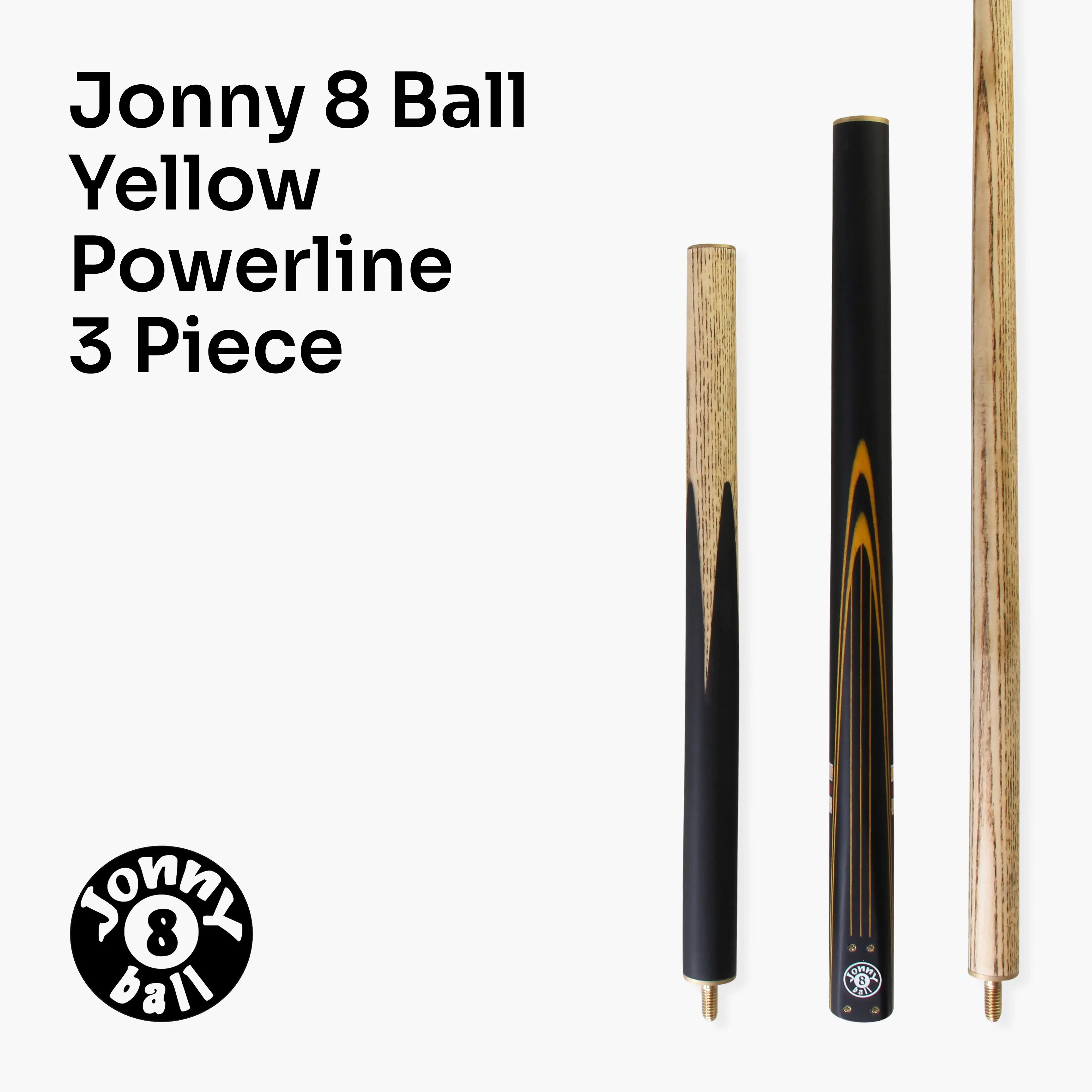 Jonny 8 Ball adjustable 57-inch 3-piece cue and hard case Cue + Case