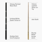 Jonny 8 Ball White Spear 57-inch cue and case set Cue + Case