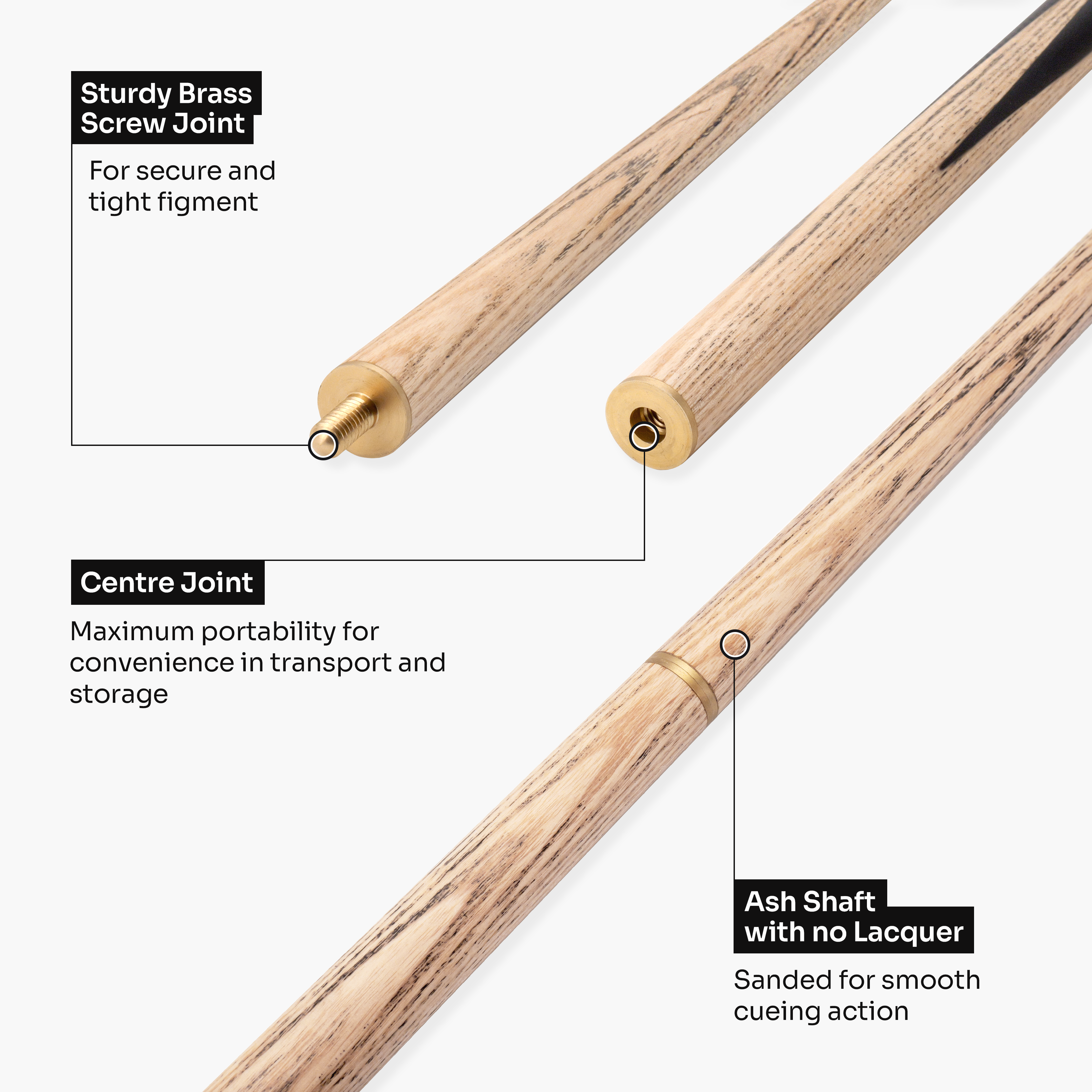 Kudos Pulse 57-inch cue and case set Cue + Case