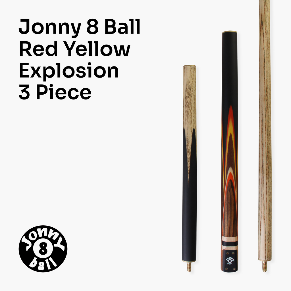 Jonny 8 Ball adjustable 57-inch 3-piece cue Cue + Case