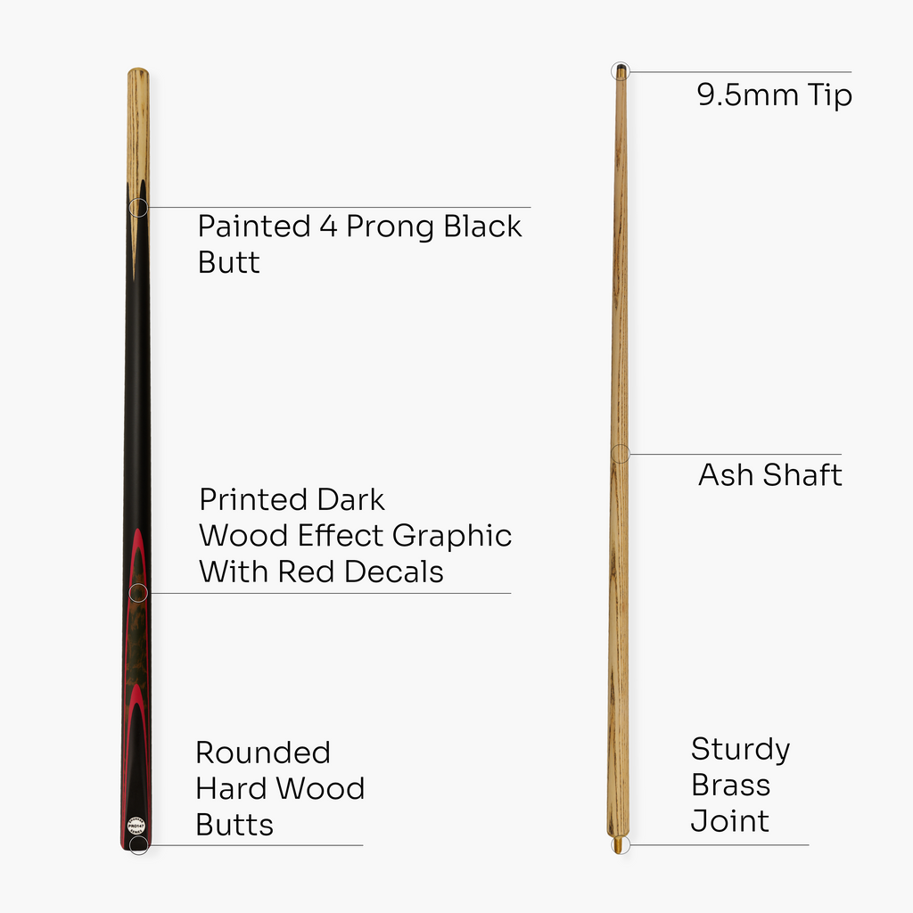 PRO147 Red Burl 57-inch cue and soft case set