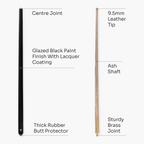Jonny 8 Ball Metallic E-Series 2-piece cue Cue + Case