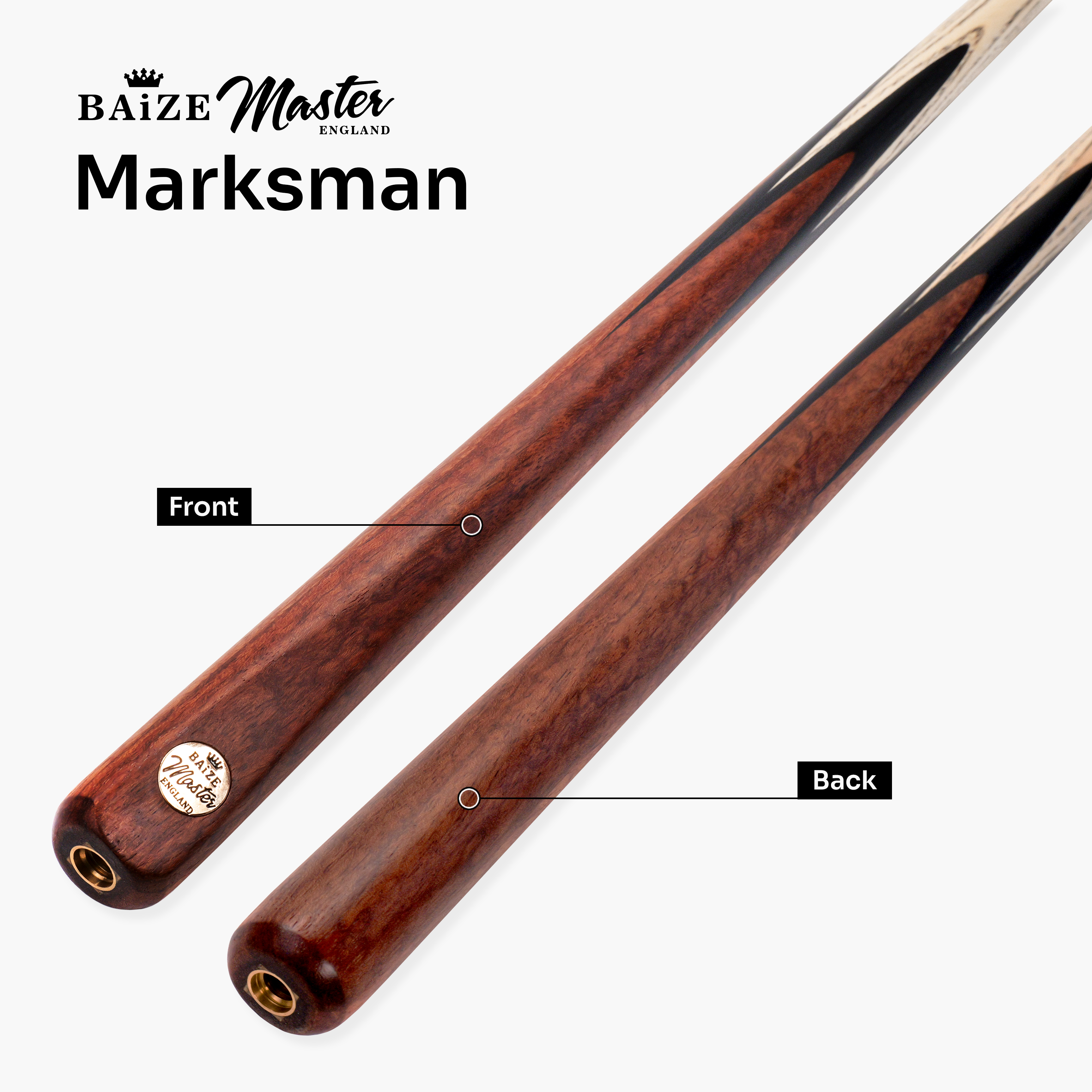 Baize Master Crimson Marksman cue and case set Cue + Case