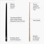 Jonny 8 Ball Scorpion 57-inch cue and hard case Cue + Case