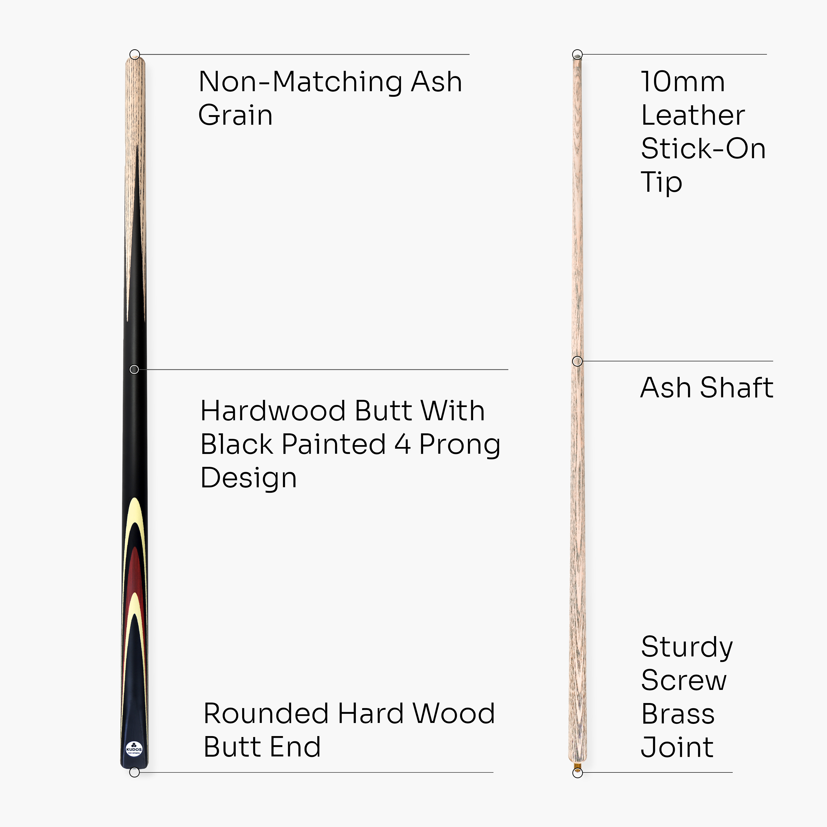 Kudos Pulse 57-inch cue and case set Cue + Case
