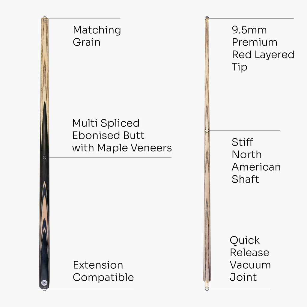 PRO147 Pearl Series Cream 57-inch cue and case set