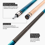 Jonny 8 Ball Ironweave American pool cue Cue + Case