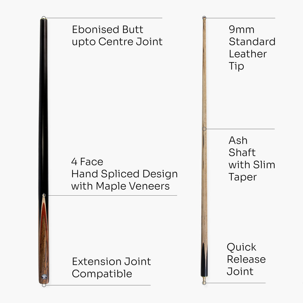 Jonny 8 Ball Needle 57-inch cue and case set Cue + Case