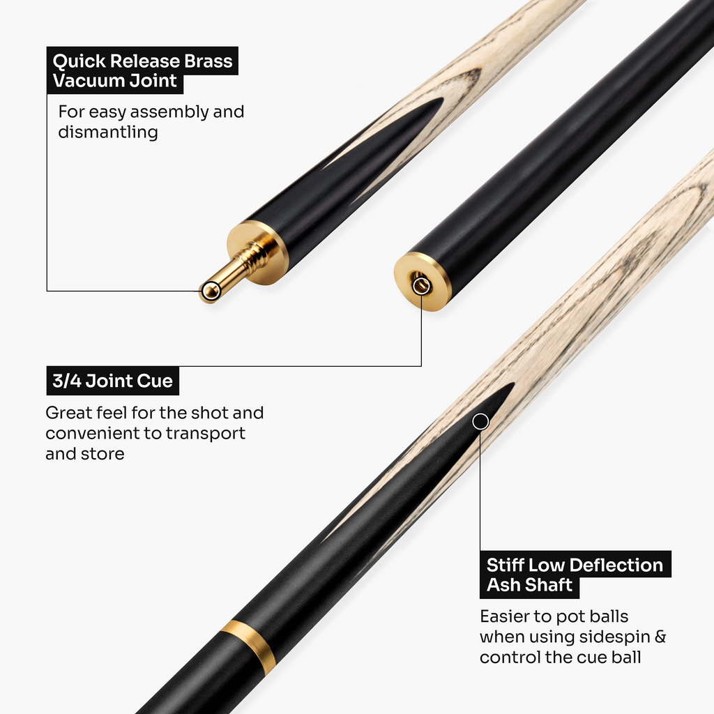 Baize Master Platinum Majestique 58-inch cue - 9.5mm tip Cue + Case
