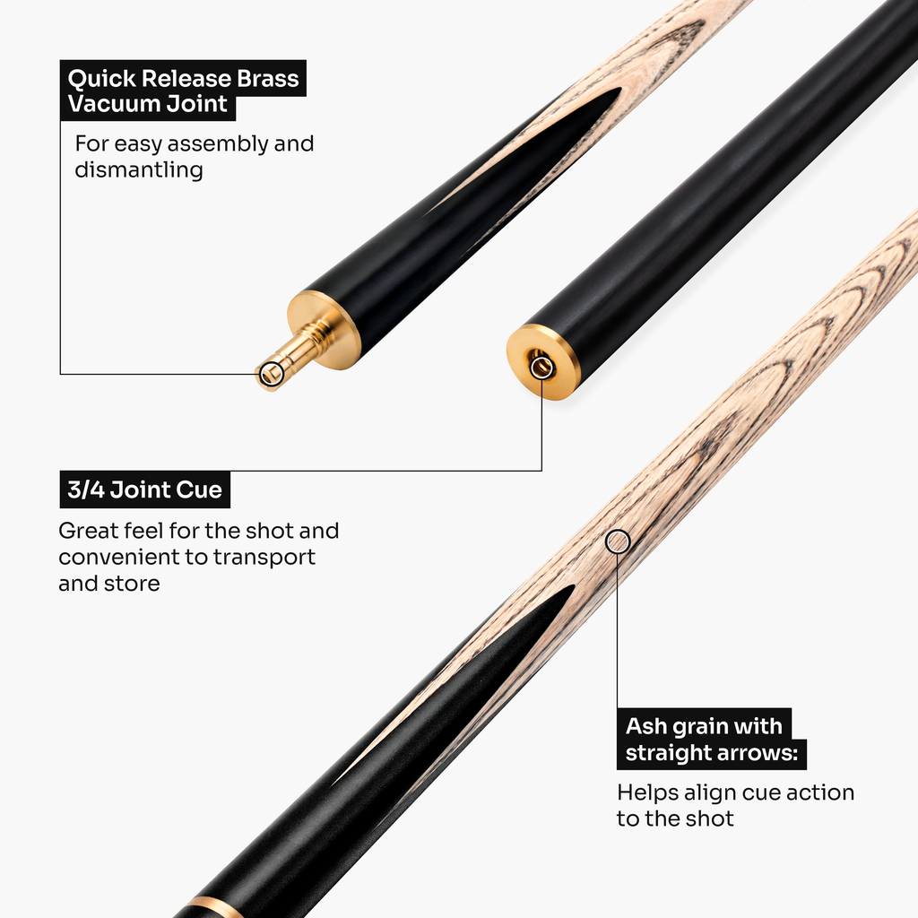 PRO147 Hurricane 57-inch 3/4 cue and case set Cue + Case