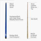 Jonny 8 Ball Scorpion 57-inch 2-piece cue Cue + Case
