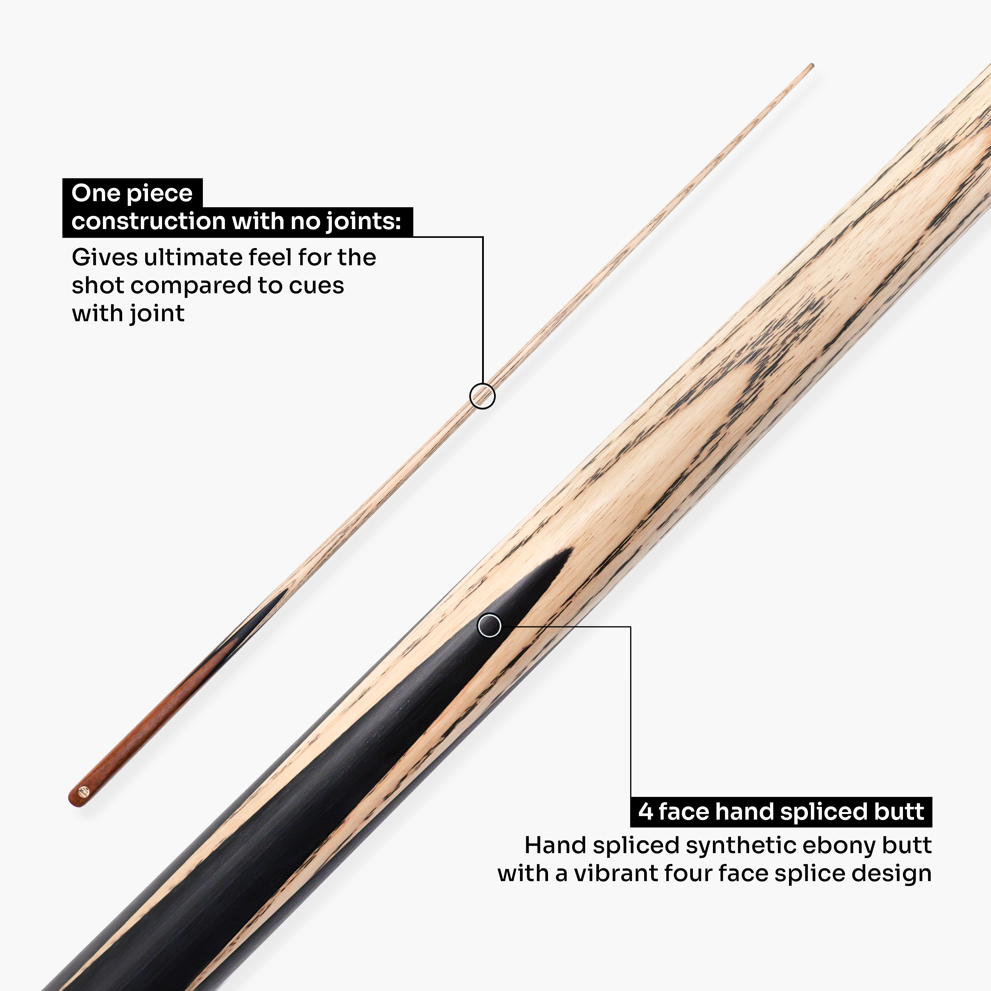 Baize Master Crimson Marksman 57-inch pool cue Cue + Case