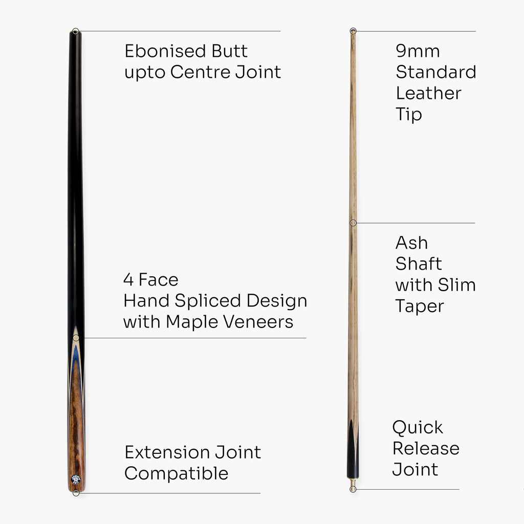 Jonny 8 Ball Needle 57-inch cue and case set Cue + Case
