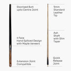 Jonny 8 Ball Needle 57-inch cue and case set Cue + Case