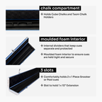 Baize Master Prestige Pro-Lock 1-piece metal cue case - 2 cues plus accessories Cue + Case