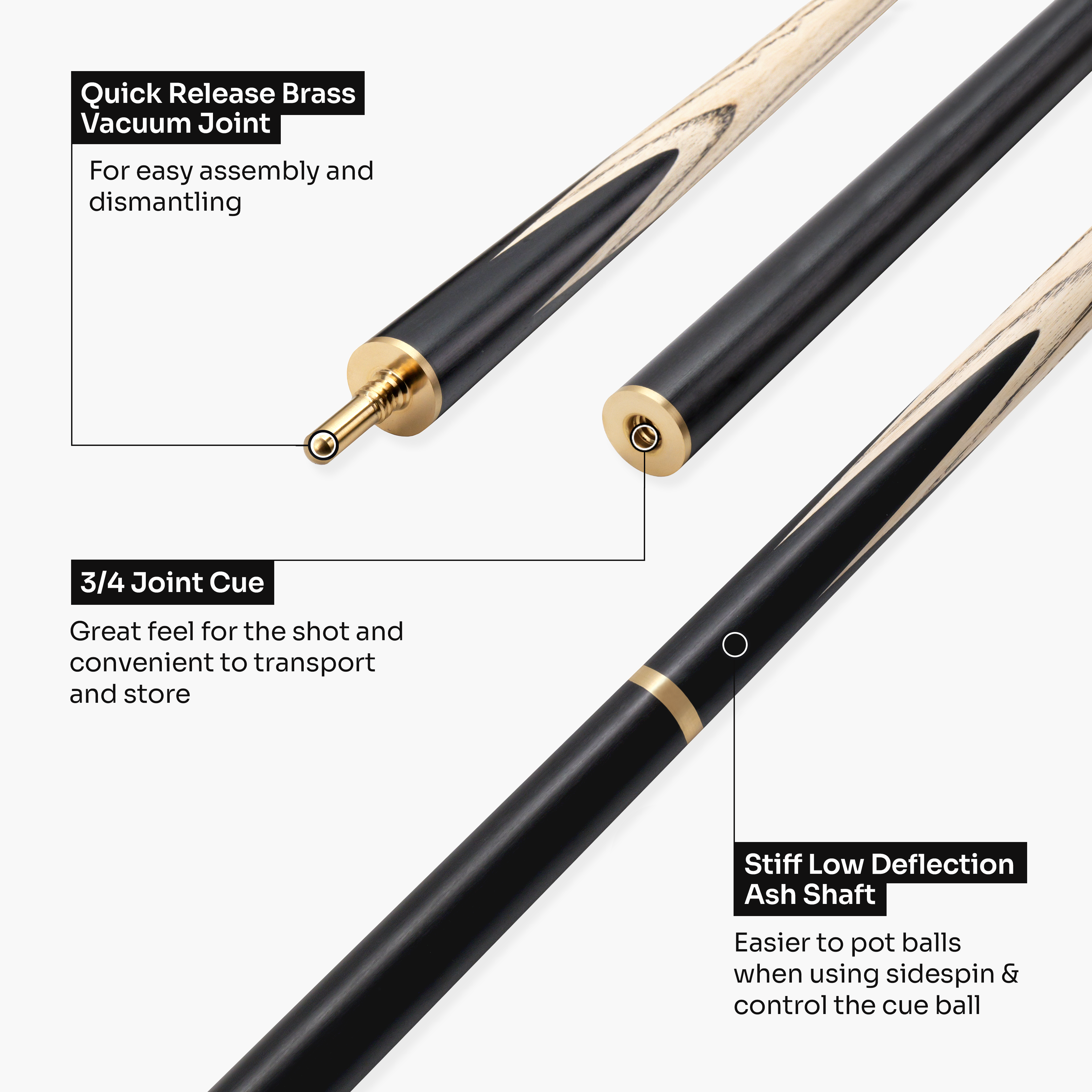 Baize Master Forest Marksman cue and case set Cue + Case