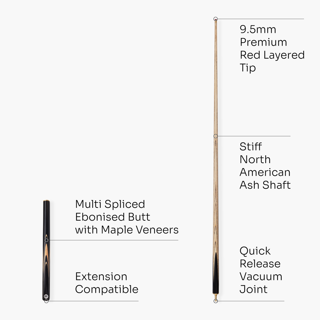 PRO147 Pearl Series Cream 57-inch 3/4 cue