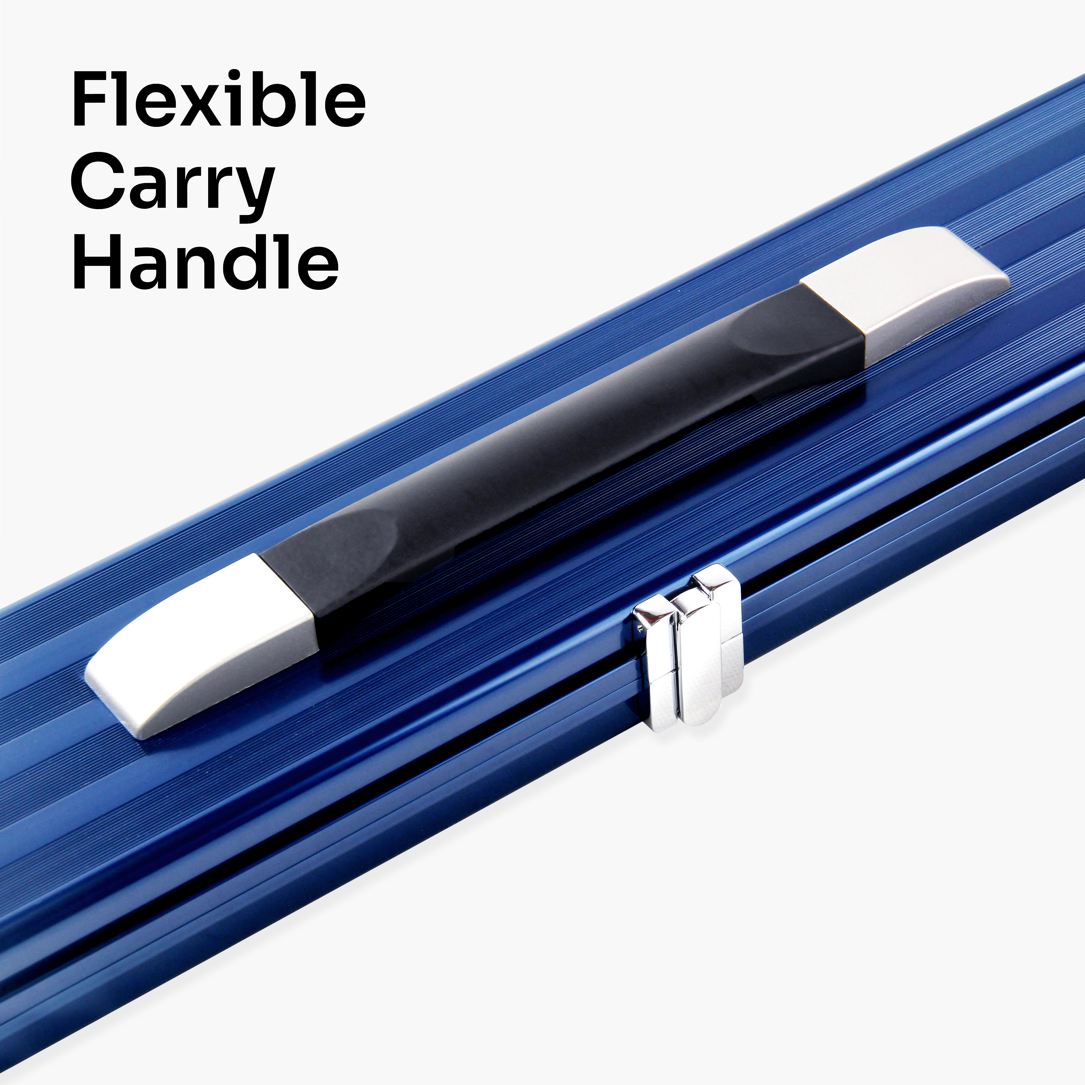 Baize Master Pro Line One Piece Aluminium Snooker Pool Cue Case - Holds Three 1 Piece Cues