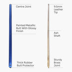 Jonny 8 Ball Metallic E-Series 48-inch junior cue and soft case Cue + Case
