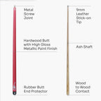 Jonny 8 Ball Scorpion 57-inch cue and hard case Cue + Case