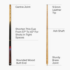 PRO147 Snakewood 57-inch cue and case set