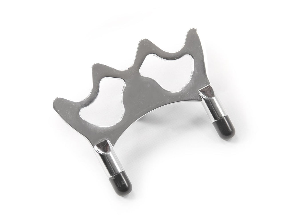 Chrome half butt rest head with plastic toes Cue + Case